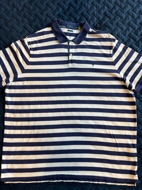 Polo by Ralph Lauren Navy & White Striped Polo